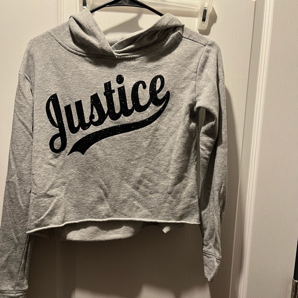Justice Cropped Hoodie